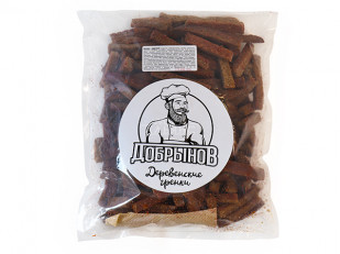 Гренки: Деревенские гренки с аджикой