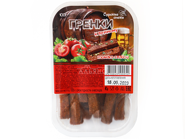 Сурские гренки Томат спайси (100 гр) в Ижевске