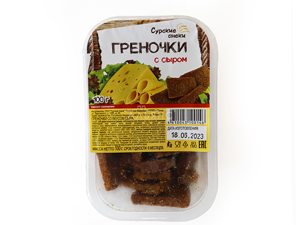 Сурские гренки со вкусом Сыра (100 гр) в Ижевске