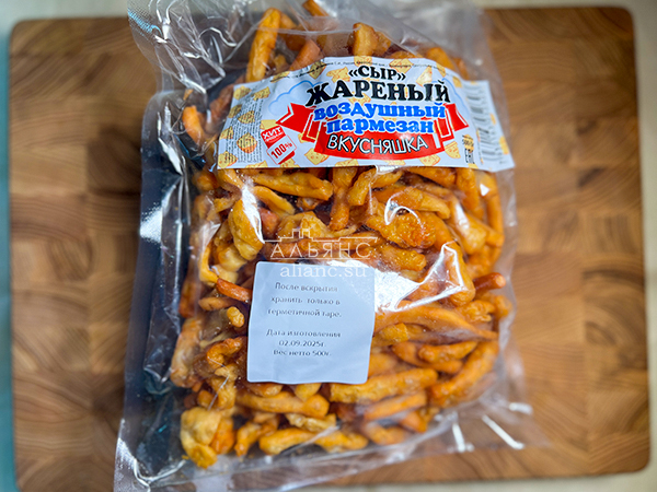 Жареный сыр "ВКУСНЯШКА" со вкусом пармезан (500 гр) в Ижевске