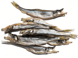 Сурские гренки Камчатский краб (100 гр): Корюшка (мелкая) вяленая (Камчатка)