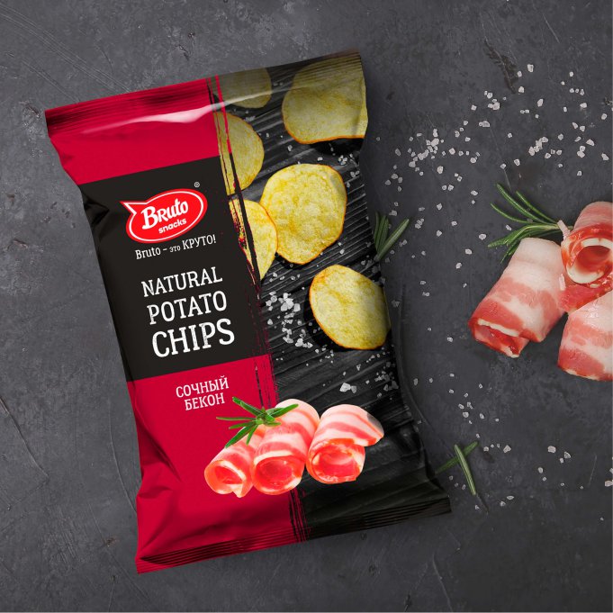 Картофель «Бруто» со вкусом бекона 130 гр. в Ижевске