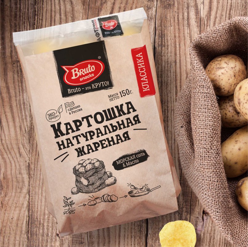 Картофель «Бруто» с солью 130 гр. в Ижевске